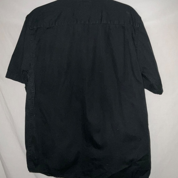 Black‎ Wrangler Short Sleeve button down Size M everyday basic workwear casual - Picture 8 of 16